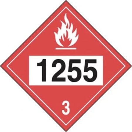 Accuform 4DIGIT DOT PLACARD HAZARD CLASS 3 MPL735RM10 MPL735RM10